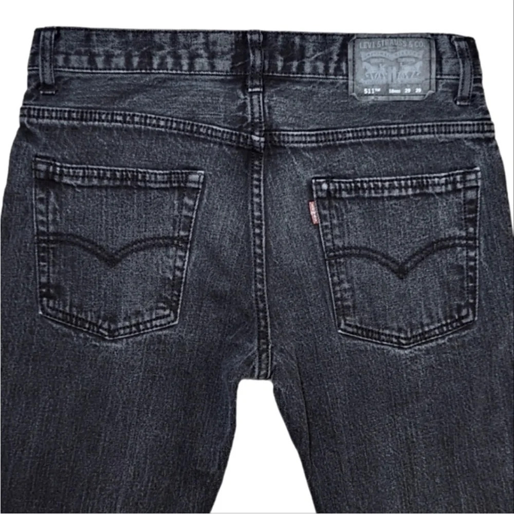 ☀️LEVI’S 511 Slim Charcoal Grey Jeans - Picture 4 of 7